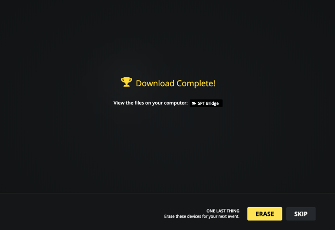 Bridge - Disconnect - Download Successful