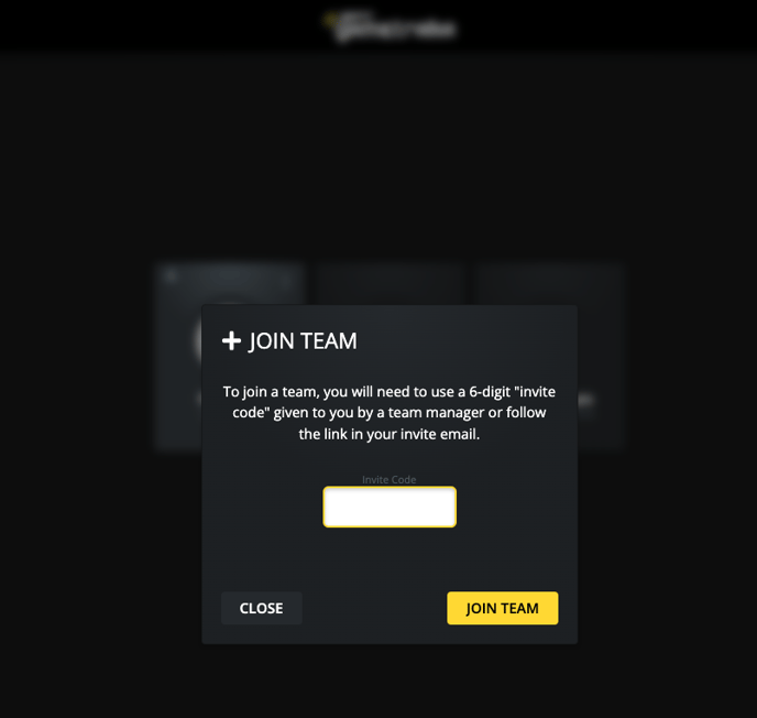 Input Invite Code
