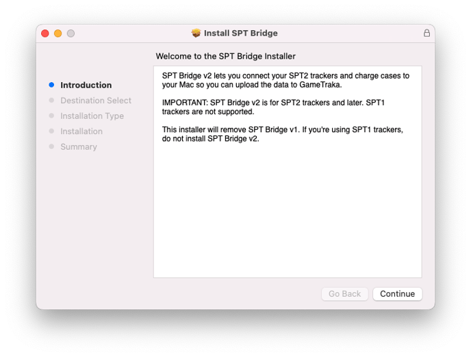 SPT Bridge Installer - Continue